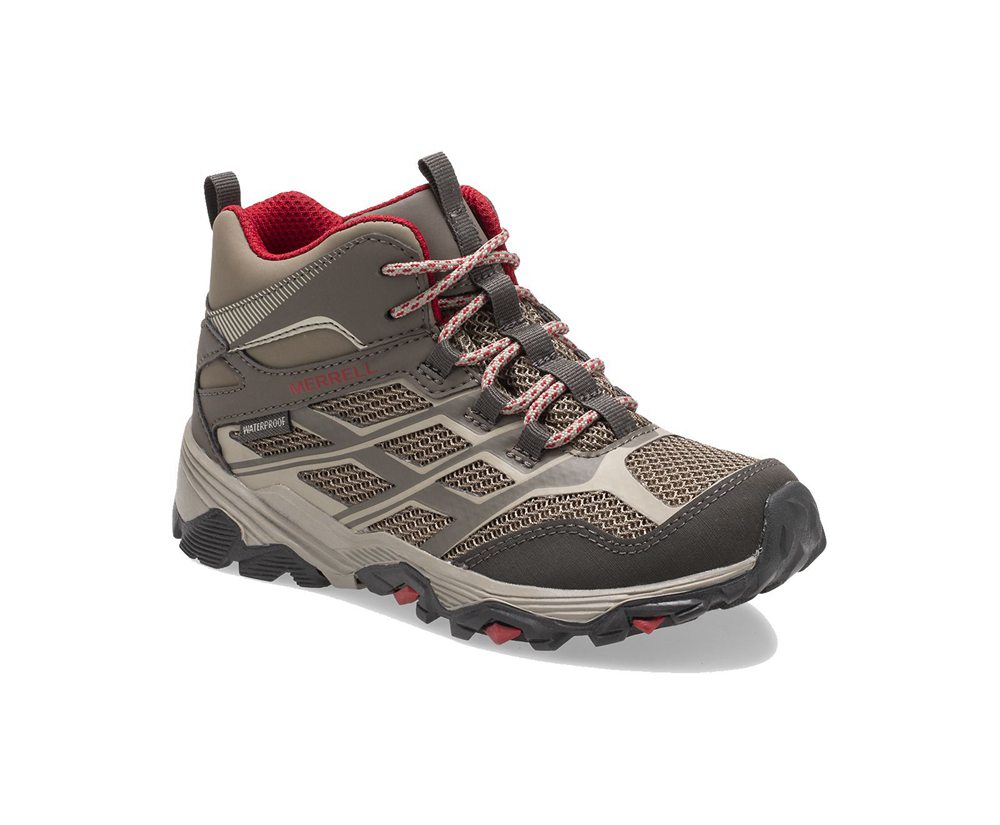 Tenis Criança - Merrell Moab Fst Mid Waterproof - Marrom - WSN453176